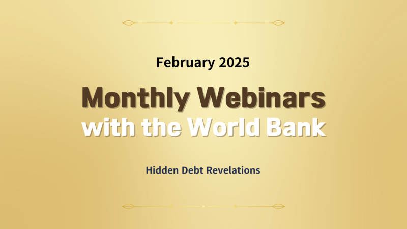 Monthly Webinar Series with the World Bank (February 26, 10:00 AM, KST) 이미지