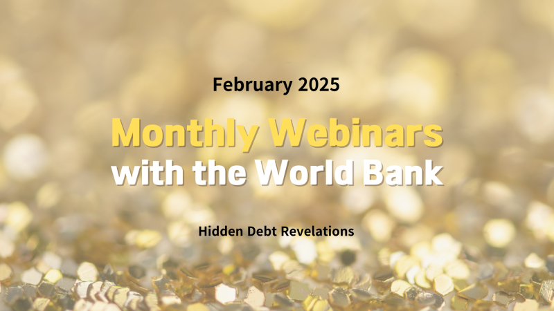 Monthly Webinar Series with the World Bank (February 26, 10:00 AM, KST)