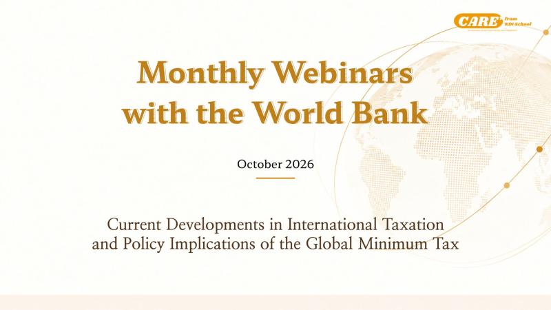 Monthly Webinar Series with the World Bank (October 16, 10 AM KST) 이미지