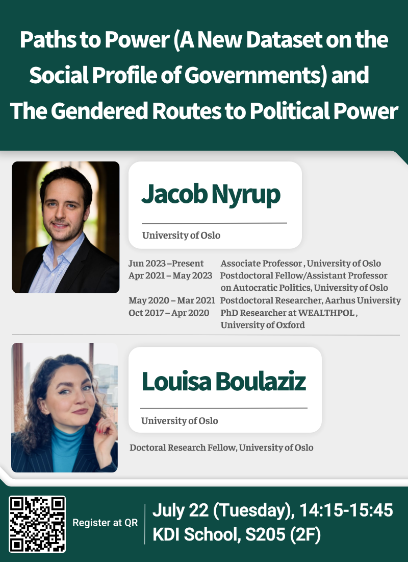 Research Seminar by Jacob Nyrup and Louisa Boulaziz (University of Oslo) | July 22 @ 14:00 PM