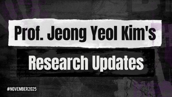 Sharing Professor Jeong Yeol Kim's Research Updates