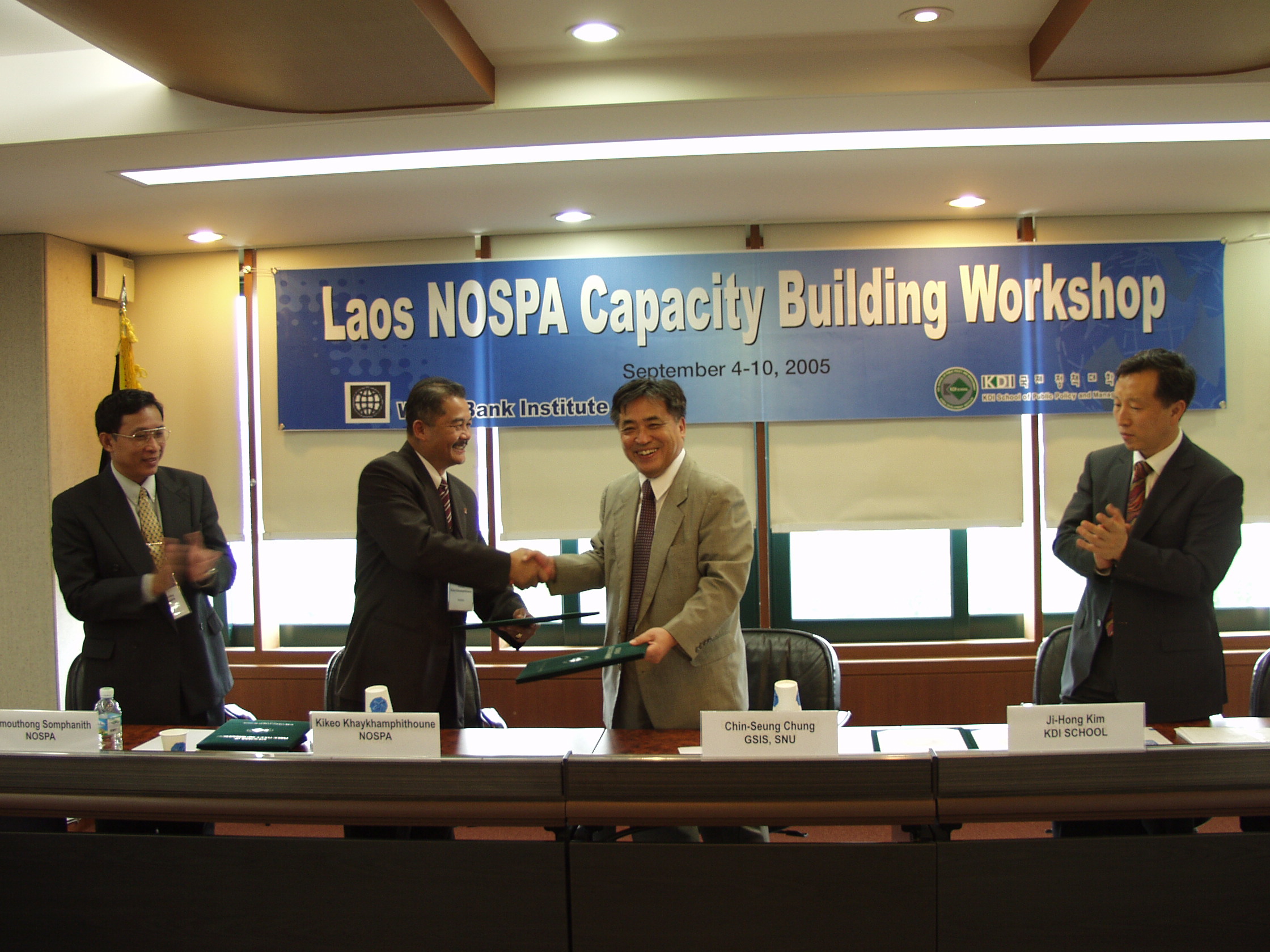 Laos NOSPA Capacity Building Workshop & MOU